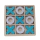 thumbnail image 1 of Juego De Mesa De Madera Tic TAC Toe, Juego De Mesa De Ajedrez Xoxo Hecho A Mano Para Viajes, Azul Y Blanco, 1 of 5