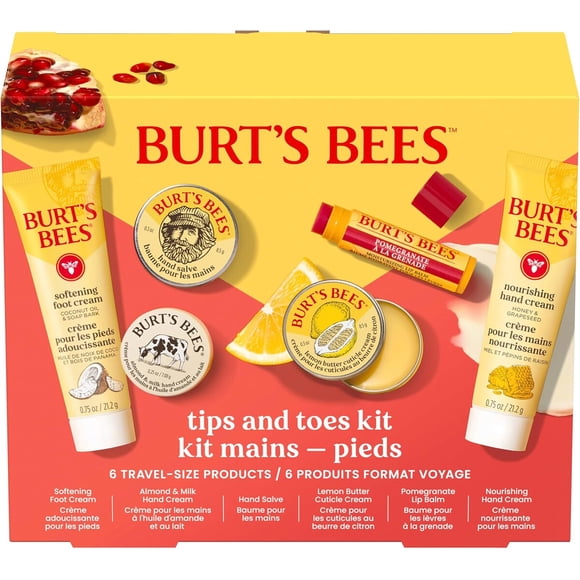 Set Burts Bees Cuidado Manos y Pies Kit 6 Unidades