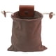 thumbnail image 1 of Bolsa plegable de campamento al aire libre Bolsa de alimentación Almacenamiento de setas Cinturón de bushcraft de cuero resistente al agua Bolsas de vertido de Tinder Marrón para viajes Solo, 1 of 3