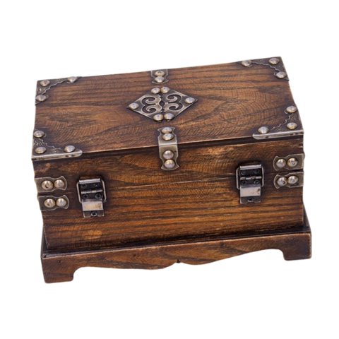 Bothyi - Caja De Madera Decorativa, Contenedor De Estilo Antiguo, Caja De Tesoro Versátil