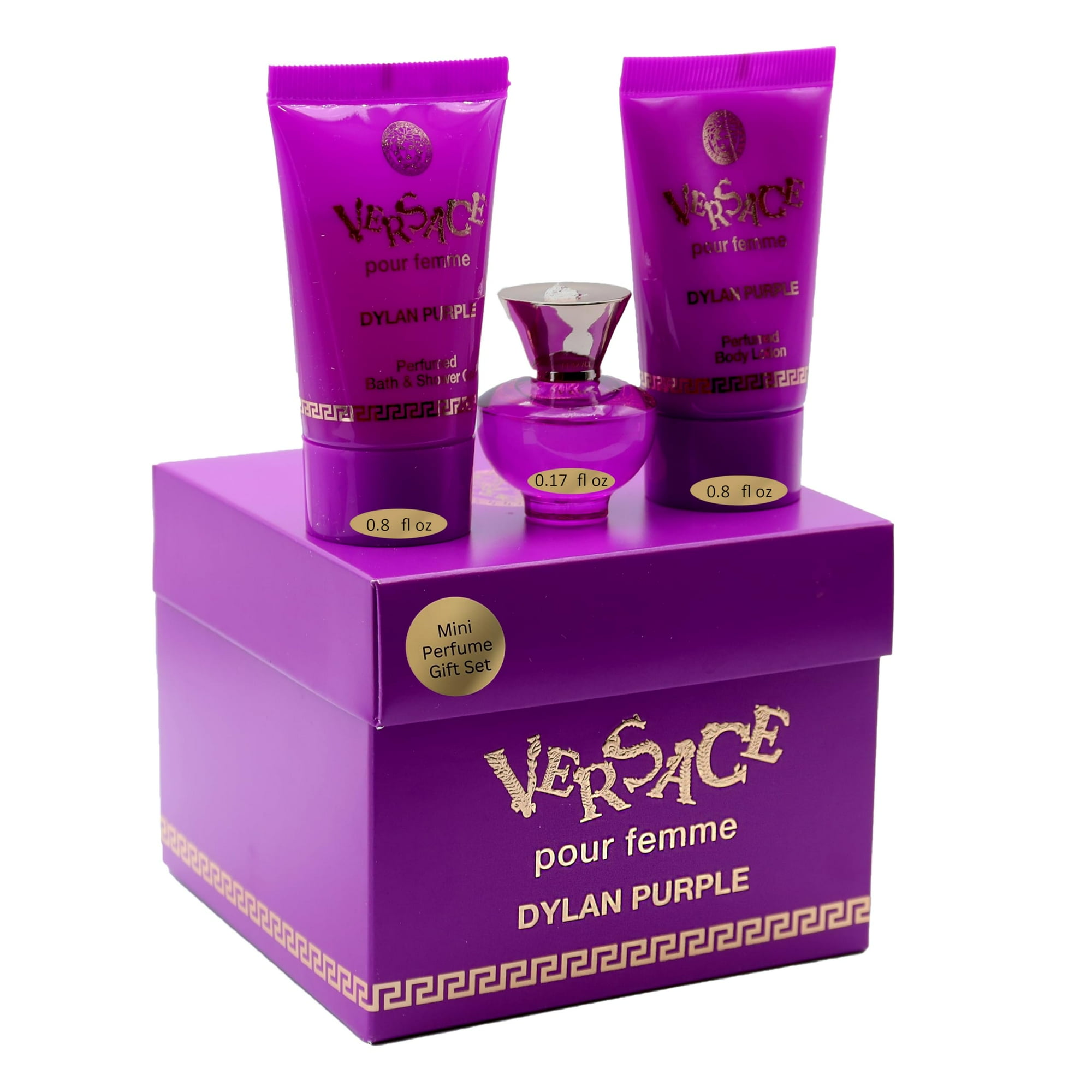 Set De Regalo De Perfume Versace Dylan Purple Edp Para Mujer