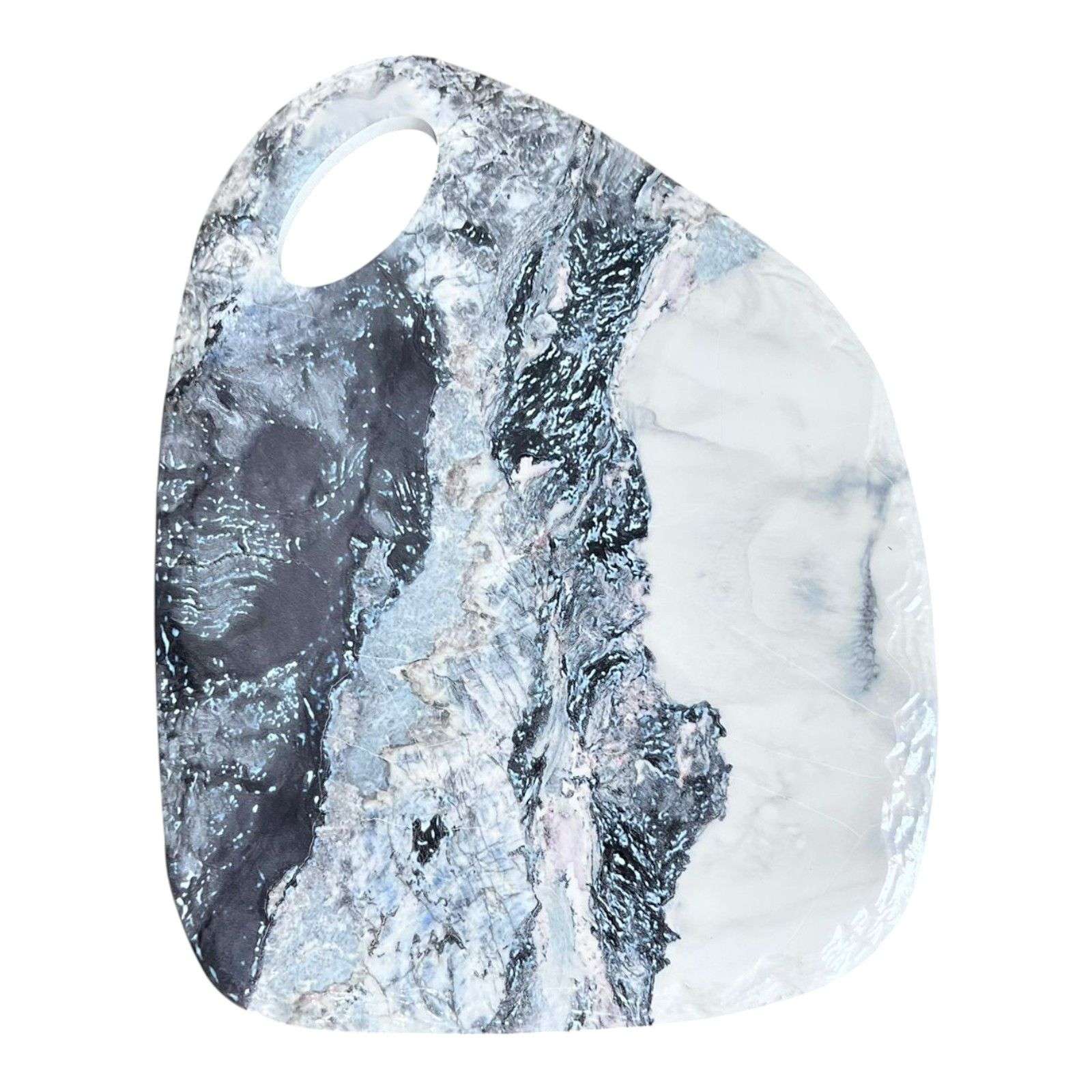 Oem - Tabla Para Picar De Ceramica Modelo Marmol Con Asa