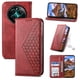 thumbnail image 2 of Funda Flip FOXDOCK para Realme 12 Plus 5G , Estilo Billetera con Diseño Rombo, Correa de Mano y Soporte, Uso Diario, 2 of 6