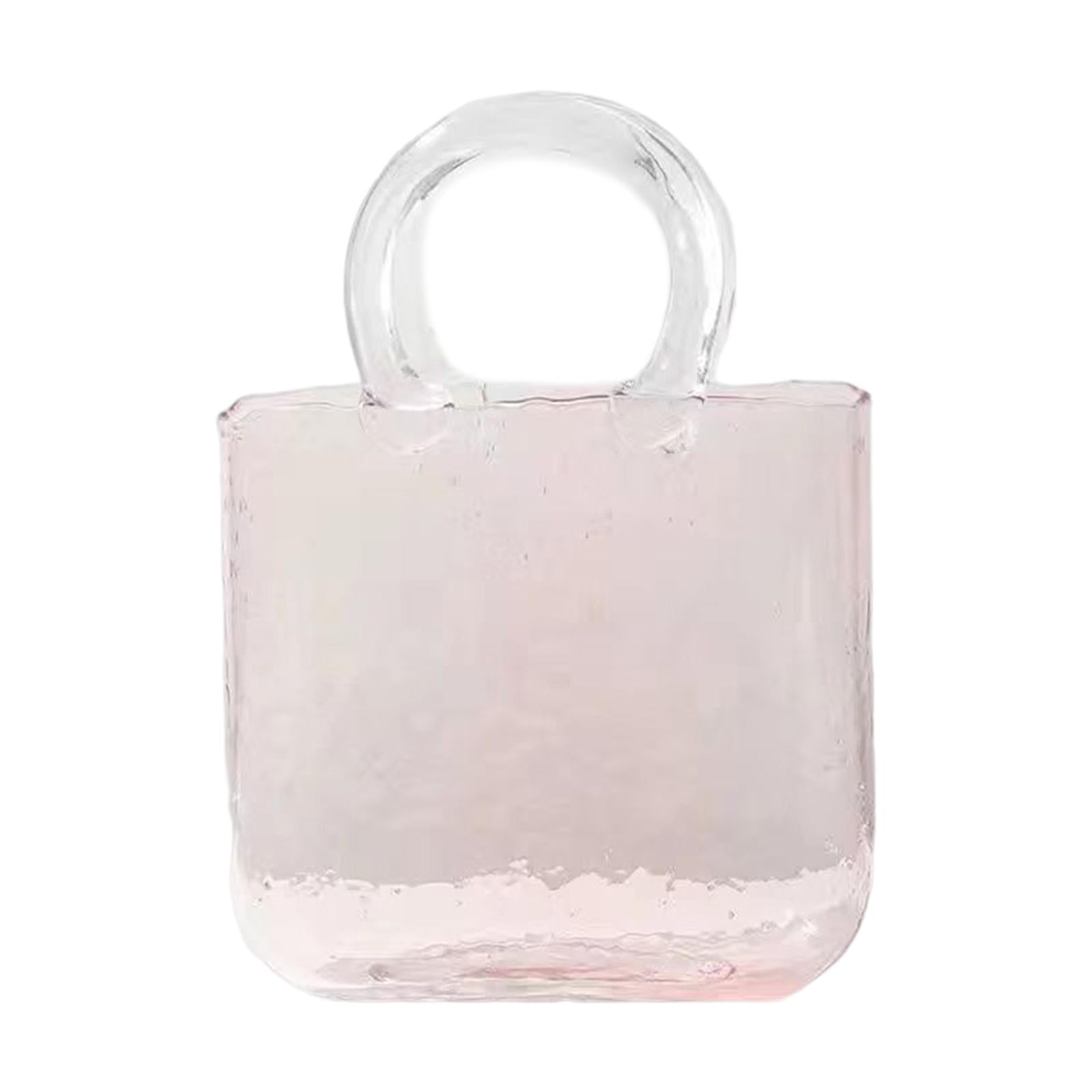 Bothyi - Centro De Mesa De Maceta De Florero De Vidrio Nórdico Para Adornos De Boda De Oficina Rosa