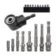 thumbnail image 5 of Right Angle Attachment,Socket Extension Set,1/4 Inch Right Angle Close Quarters Ratcheting Reversible Screwdriver Set for Man Power Tool Accessories Corto, 5 of 5