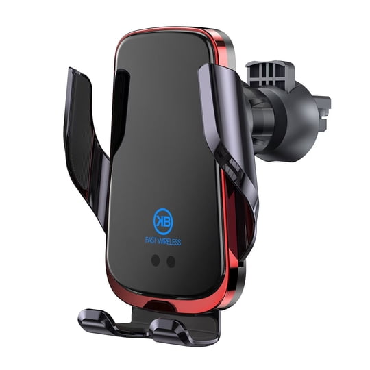 Soporte De Celular Para Auto Kbod H20 Cargador Inalámbrico Negro