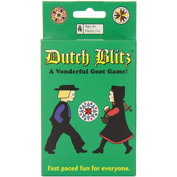 Juego de cartas Dutch Blitz Fast Paced para 2 a 4 jugadores a partir de 8 años