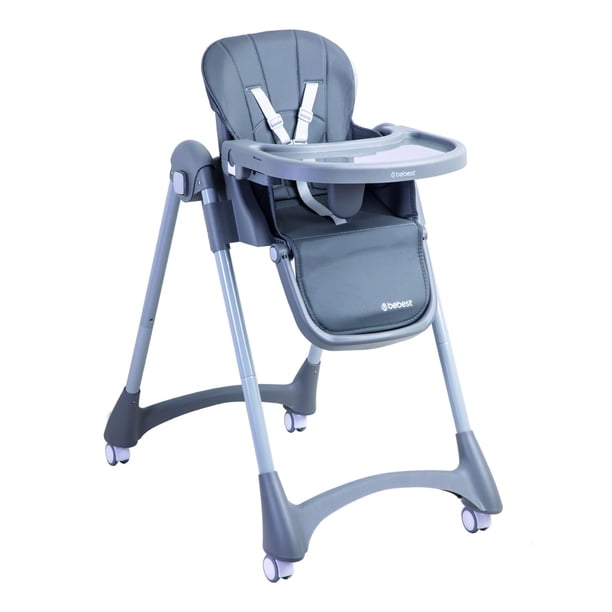 Silla De Comer Bebé Reclinable Plegable Easy Eat Gris