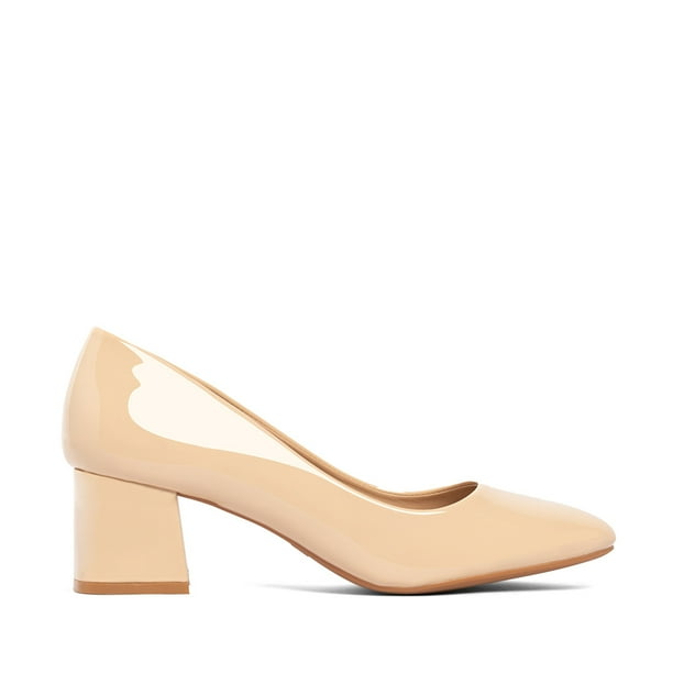 Zapatos Taco Beige Oficina Weide GH52