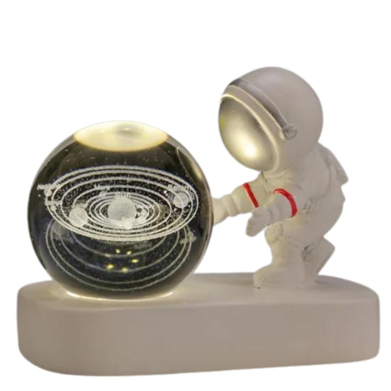 Leon Import - Lámpara Astronauta + 3 Bolas De Cristal