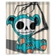 thumbnail image 1 of Cortina de ducha de baño Yestore Superior con diseño de calavera de azúcar del Día de los Muertos, con ganchos, tamaño 60 x 72 pulgadas, 1 of 3