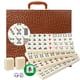 thumbnail image 1 of Set de Mahjong LANYOTA de 146 fichas con números arábigos y estuche, 1 of 7