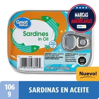 Sardina En Aceite 106 G Great Value