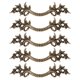 thumbnail image 1 of Tirador para cajón Mgoodoo color bronce antiguo de 6.6 cm para muebles (5 piezas), 1 of 9