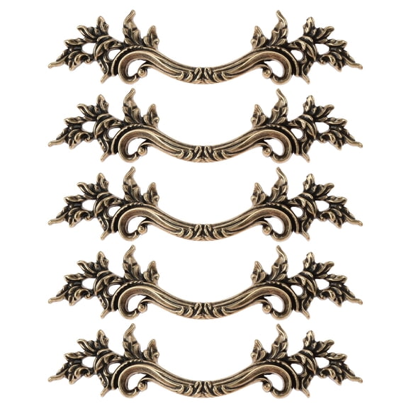Tirador para cajón Mgoodoo color bronce antiguo de 6.6 cm para muebles (5 piezas)