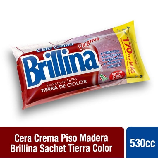 Cera Crema Tierra De Color Doypack 530 cc Brillina