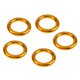 thumbnail image 2 of 5 piezas 22kn escalada rescate rappel anillo bail-out conector oro grande, 2 of 3