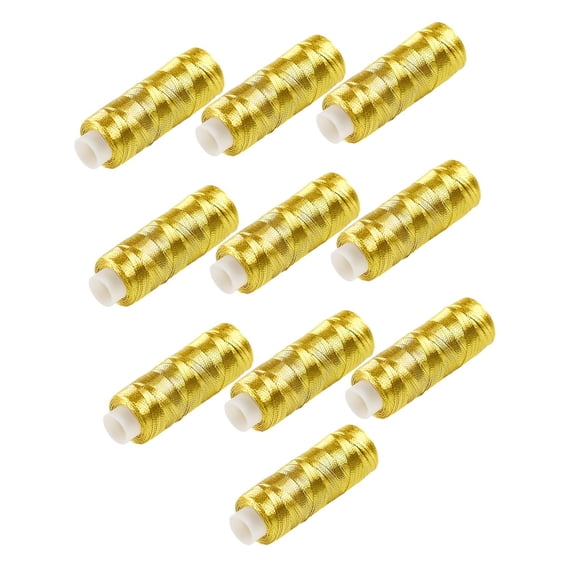 Hilo De Bordar, 10 Unidades, Para Llevar Accesorios, Proyectos De Bordado, Color Dorado