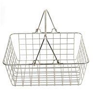 Magideal - Cesta De Compra, Cesta De Almacenamiento, Soporte De Almacenamiento Ligero, Ergonómico, Con Asa, Organización Para Alimentos, Frutas, Cosméticos, Baño