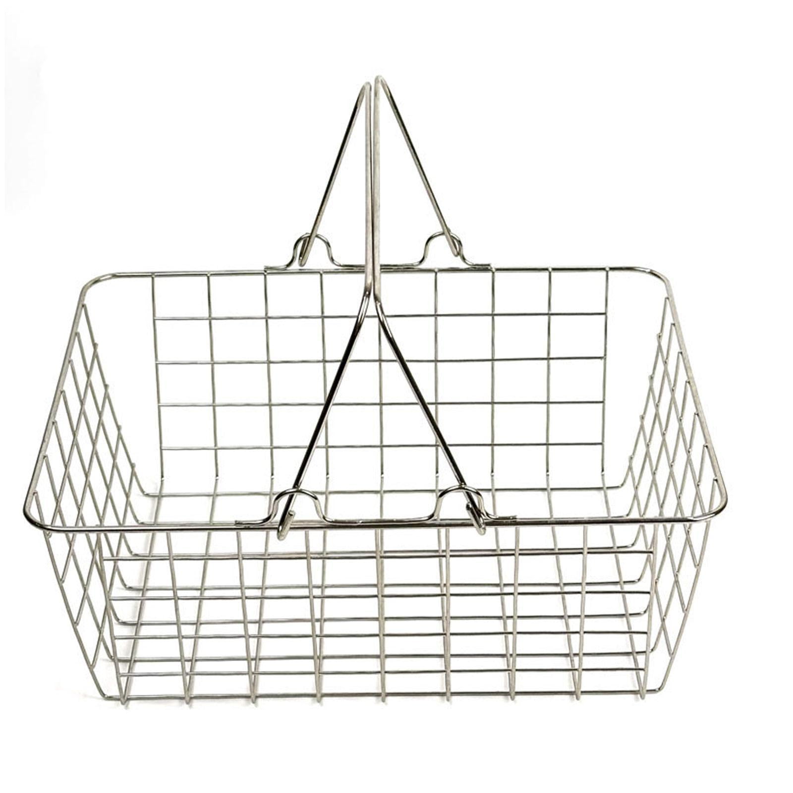 Magideal - Cesta De Compra, Cesta De Almacenamiento, Soporte De Almacenamiento Ligero, Ergonómico, Con Asa, Organización Para Alimentos, Frutas, Cosméticos, Baño