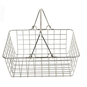 Magideal - Cesta De Compra, Cesta De Almacenamiento, Soporte De Almacenamiento Ligero, Ergonómico, Con Asa, Organización Para Alimentos, Frutas, Cosméticos, Baño