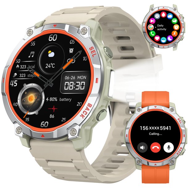 Reloj Inteligente NZJLS para Hombre – Monitor de Fitness, Resistente al Agua y Llamadas