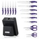 thumbnail image 2 of Set de Bloque de Cuchillos McCook 14 piezas Acero Inoxidable Morado, 2 of 8
