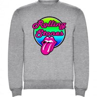 Genérico - Polerón The Rolling Stones Gris Claro Talla M Unisex
