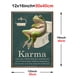 thumbnail image 1 of 1pc Funny Frog Karma Poster - Humorous Bathroom Sign for Toilet Paper and Wall Decor - Canvas Print for Home Decoration - No Frame Needed, 1 of 4