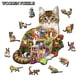 thumbnail image 4 of Wooden Jigsaw Puzzle, Wooden Puzzles For Adults, Animal Shaped Puzzles, Magic Puzzles, Unique Irregular Shaped Wood Puzzles(Cat Labor), 4 of 4