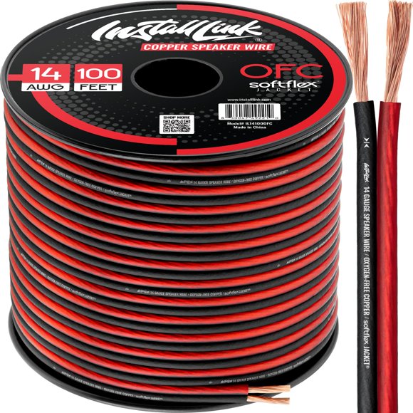 Cable de altavoz Install Link 14 AWG, calibre 30,5 m (OFC)