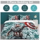 thumbnail image 5 of Captain AmericaCartoon Collection 3-Piece Comforter Set, Personalized Bedding Decor for Kids And Teens Bed Sheets, 5 of 5