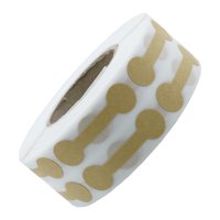 Ioensy - 500 Pegatinas Redondas Para Etiquetas De Precio De Joyería, Papel Kraft Para Anillos, Bolsas, Tiendas, Color Marrón