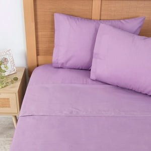 Mashini - Sábana 144 H Colores Lisos King Malva
