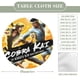 thumbnail image 2 of Cobra Kai-theme Fitted Round Tablecloths Elastic Edged Table Covers Waterproof Table Cloth for Kitchen Holiday Party Tables Decor 120cm, 2 of 6