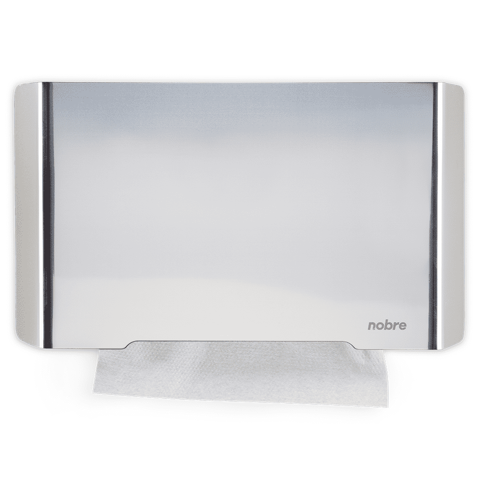Dispensador De Toalla Interfoliadas Frontal Acero Inoxidable Pulido Nobre