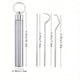 thumbnail image 4 of 304 Stainless Steel Dental Floss Set Key Chain Toothpick Dental Remover Set Portable Storage Cartridge Oral Cavity Dental Cleaning Tool, 4 of 4