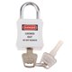 thumbnail image 4 of Seguridad Bloqueo de seguridad Candado con llave diferente blanco, 4 of 5