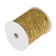 thumbnail image 2 of 45m / Roll Glitter Ribbon para la ropa de bricolaje Regalo de banquete de boda Costura Decoración blanco, 2 of 5