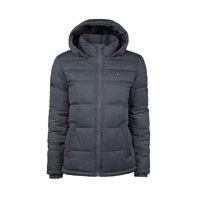 Chaqueta Tommy Hilfiger Clásica Con Capucha Acolchada Para Hombre, Color Azul Jaspeado