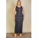 thumbnail image 1 of Vestido Largo Ajustado con Estampado Tie Dye de Talla Grande, 1 of 5