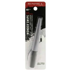 Rimmel London - Wonder Swipe Delineador Para Sombra 2 En 1 - 001 Slay De Para Mujeres - Delineador De Ojos De 0.058 Oz