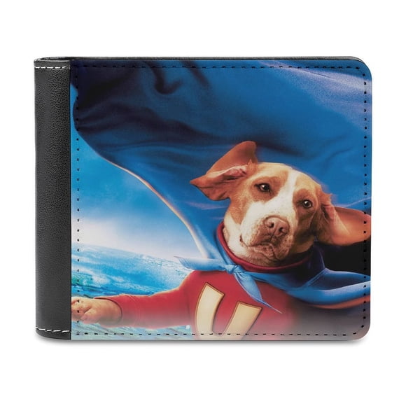 Underdog Cartera de Cuero PU para Hombres, Tarjetero Bifold Delgado, Cartera Minimalista de Cuero Sintético Suave