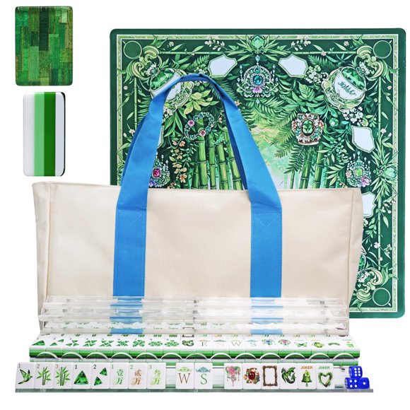 Set de Mahjong MAJONIX portátil de acrílico de 4 capas