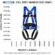 thumbnail image 1 of Arnés de Seguridad WHITEDEW Full Body 140 kg Lanyard Absorbedor, 1 of 3