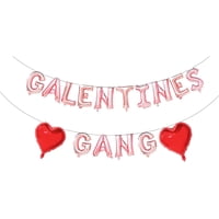 Estandarte Con Globos Zdshow Para El Día De San Valentín, Oro Rosa, 40 Cm