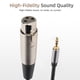 thumbnail image 4 of Cable adaptador XLR hembra a macho de 3,5 mm para sonido HiFi Plug and Play con blindaje para micrófonos, mezcladores y teclados., 4 of 8