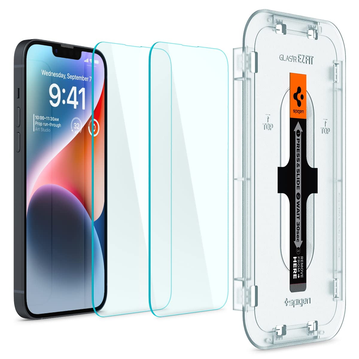 Protector De Pantalla Spigen Glastr Ez Fit Para Iphone 14/13 Pro/13