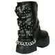 thumbnail image 4 of Bota Mujer Biker Tachas 18 Yassne Negro, 4 of 5