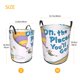 thumbnail image 5 of Oh, los Lugares que Irás Cesta de lavandería de gran capacidad redonda con asa, bolsa para ropa sucia plegable, almacenamiento para dormitorio, baño y lavadero 44x35 cm, 5 of 6